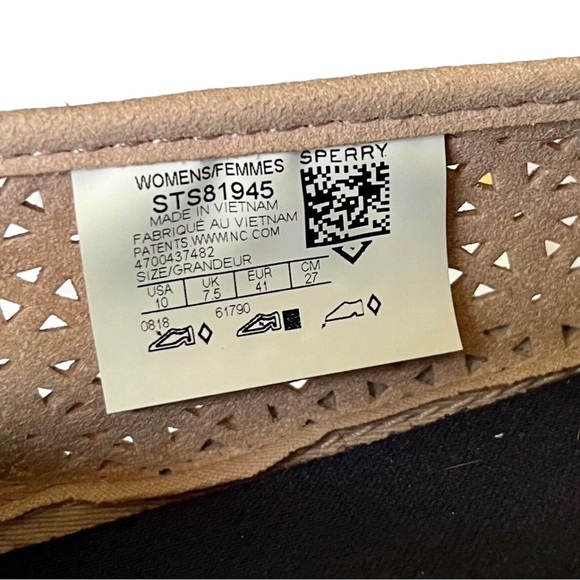 Sperry Pink Leather Slip On Shoes Size 10 - Picture 4 of 4